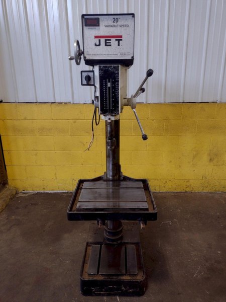 20" JET MODEL #J-2223VS VARIABLE SPEED SINGLE SPINDLE DRILL: STOCK #16689
