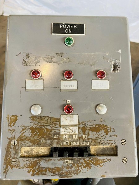 1/2" X 24" US BAIRD MODEL # 8 FOUR SLIDE WIRE MACHINE. STOCK # 0509019