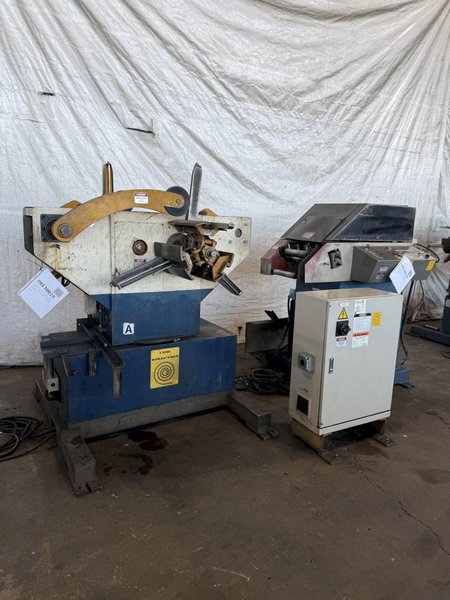 3,300 LB x 5.9" x .06" ORII SERVO FEEDLINE W/ DUAL UNCOILER. STOCK # 0130125.