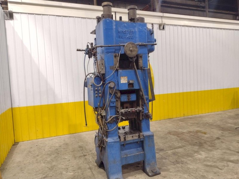 400 TON MINSTER MODEL #90-400 KNUCKLE JOINT PRESS 4.5" STROKE: STOCK #23670