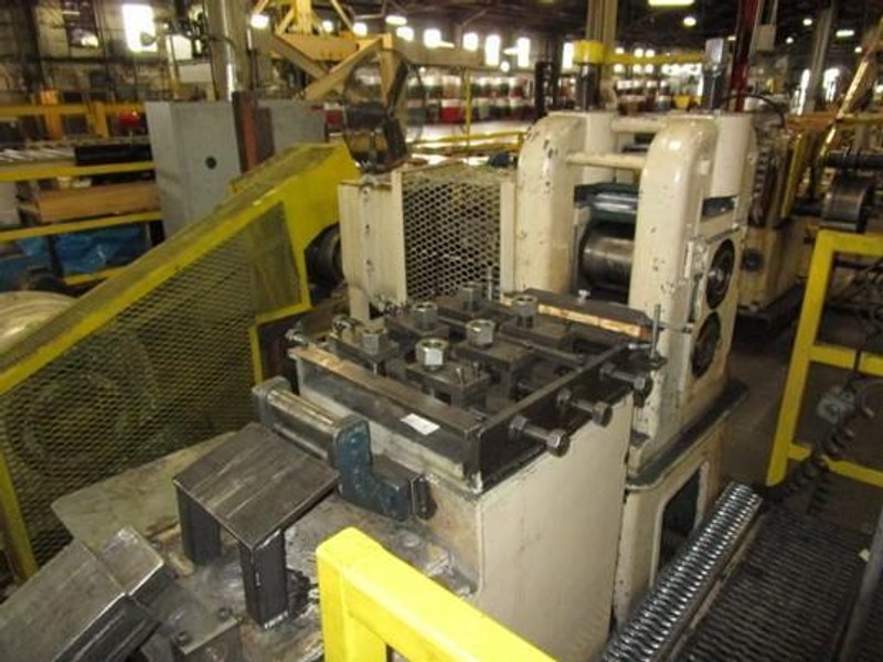 6" WIDE X .040" - .250" COIL TO COIL EDGING LINE. STOCK # 0984026