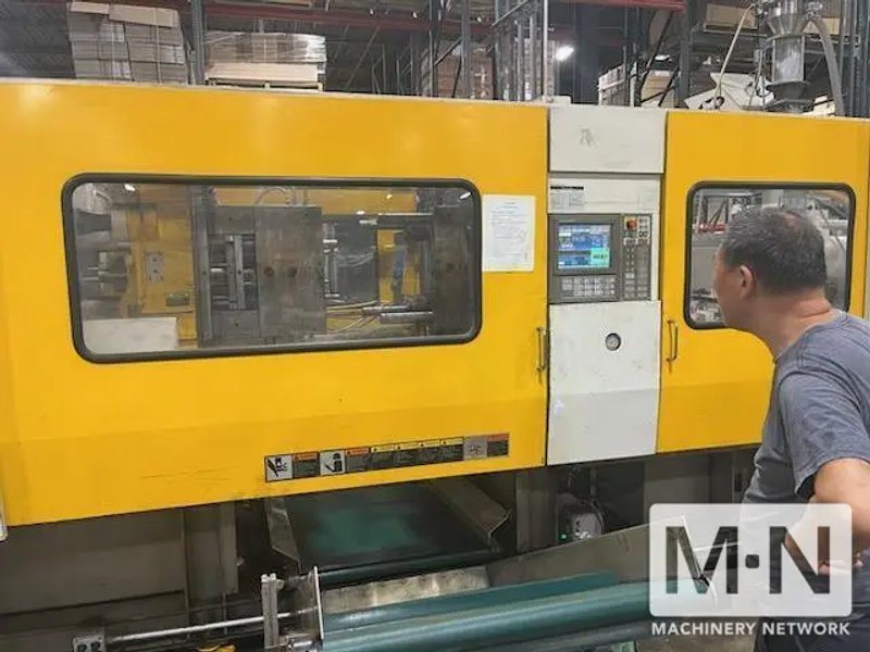 500 TON 63 OZ TOSHIBA MODEL ISGS500WV21-27B WIDE PLATEN INJECTION MOLDING MACHINE MFG 2006