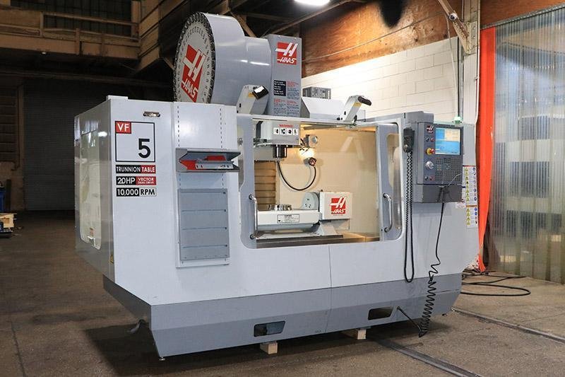 2009 HAAS VF-5D/40TR VERTICAL MACHINING CENTER, 5-AXIS TRUNION TABLE