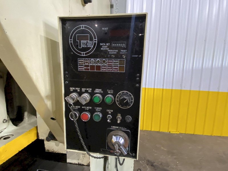 80 TON KOMATSU MODEL #OBP80 OBS GAP FRAME STAMPING PRESS, 3" STROKE: STOCK #18758