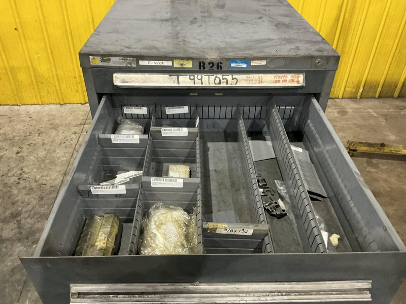 7 DRAWER X 30” X 28” X 59”  STANLEY VIDMAR TOOL STORAGE CABINET: YOBRO #26073