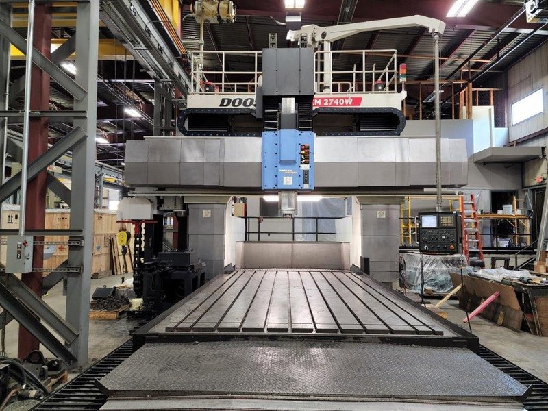 2009 DOOSAN DCM 2740 Gantry Machining Center - 5-Axis, FANUC 18I-MB Controls