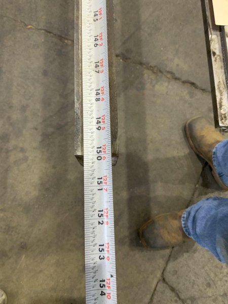 150" X 7/8" OPENING FEMALE PRESS BRAKE DIE: STOCK #81582