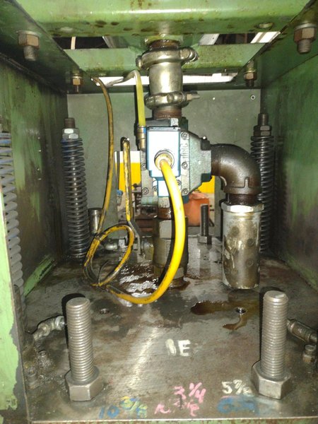 20 TON PNEUPOWR AIRAM MODEL #4P20 PNEUMATIC PRESS 3” STROKE: YOBRO #24858
