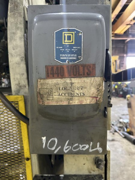 60 TON L&amp;J MODEL #W60 OBI STAMPING PRESS 6" STROKE: STOCK #23648