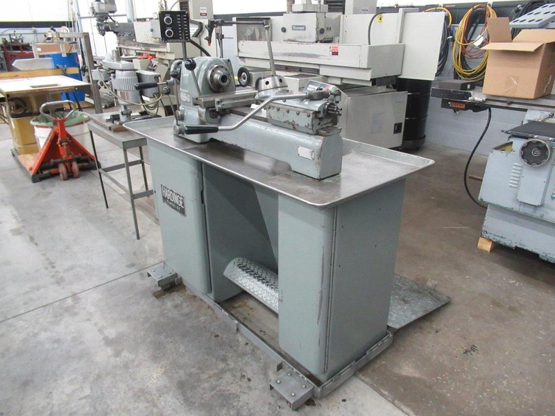 Hardinge DV-59 Speed Lathe, 6 Position End-Working Turret, Production Cross Slide, 5C Lever Collet Closer