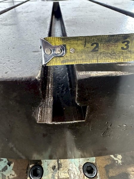 60" LUCAS AIR LIFT ROTARY POSITIONING TABLE. STOCK #0314122