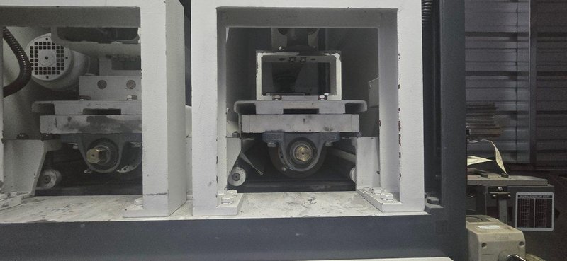 Timesavers 1221-02-44 Dual-Drum Deburring Machine, 2014