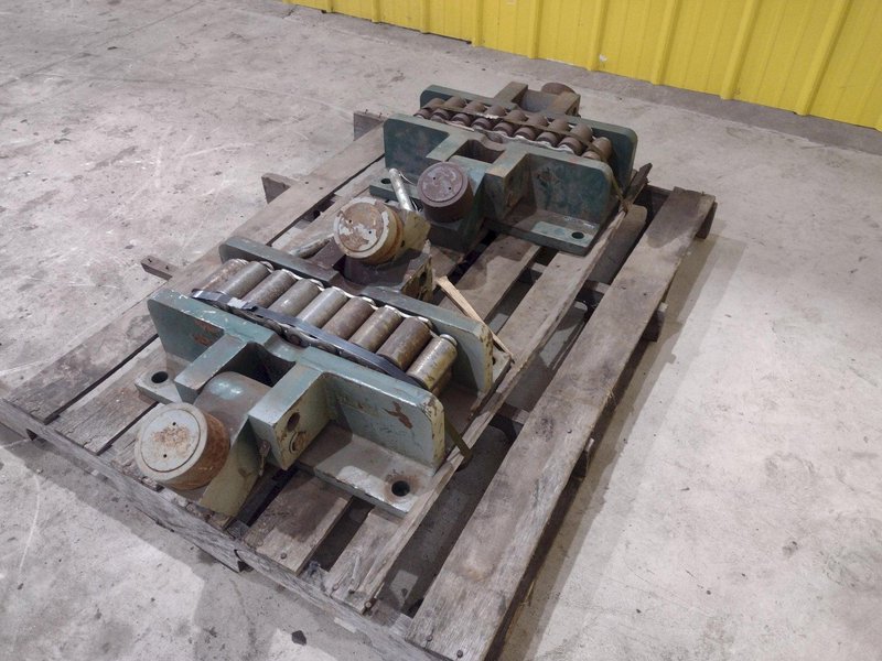 (2) 75 TON HILLMAN MODEL #75-OT ROLLER TYPE MACHINERY MOVING SKATES: STOCK #22986