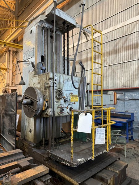 5" Cincinnati Gilbert Floor Type Horizontal Boring Mill with Rotary Table and Floor Plate