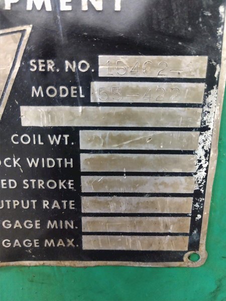 30,000 LB 15 TON X 36" SESCO MODEL #55-422 MOTORIZED UNCOILER COIL REEL: STOCK #14444