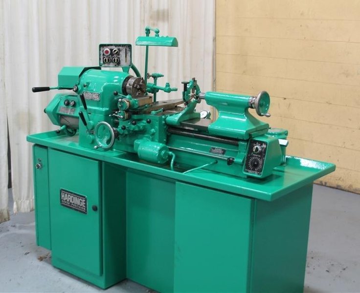 11" x 20" HARDINGE MODEL #HLV-EM ENGINE LATHE: STOCK #59679