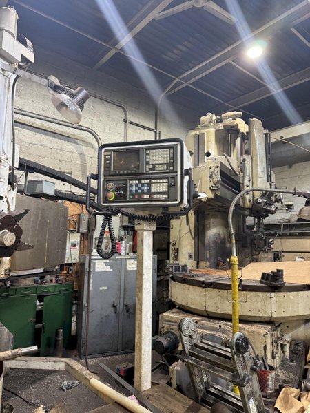 60" GRAY CNC VERTICAL TURRET LATHE. STOCK # 0888925