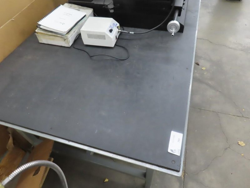 Heavy Duty Steel Table w Plastic Surface - NO CONTENTS- Auction Item