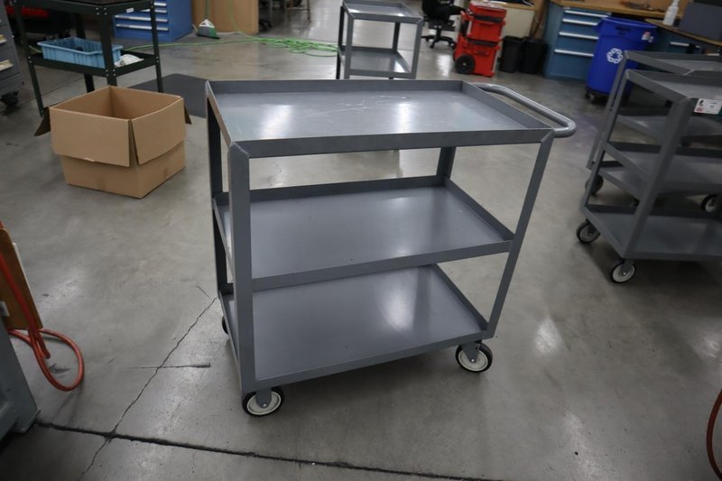 Uline Metal Tool Cart, 3 Shelves- Auction Item