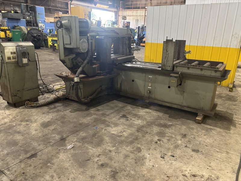 18" X 27" HYDMECH MODEL #S-25A AUTOMATIC HORIZONTAL MITER SAW WITH NESTING: STOCK #23698