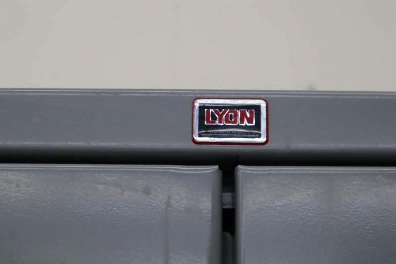 Lyon Heavy Duty steel Cabinet, 2 Doors, 4 Adjustable Shelves, Contents- Auction Item