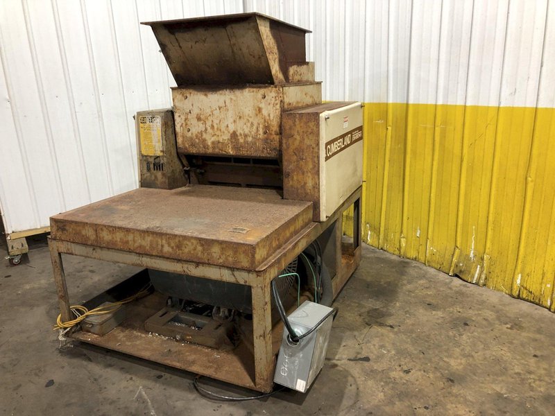 100 HP X 26" CUMBERLAND JOHN BROWN PLASTICS GRANULATOR SHREDDER. STOCK # 0131325