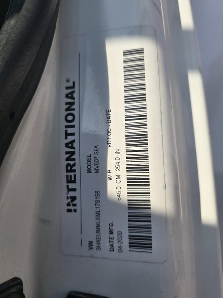 2021 International MV 607 3HAEUMMLXML178198