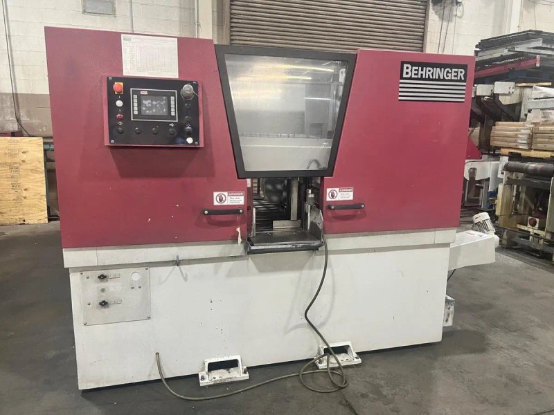 USED BEHRINGER 11.8" X 10.2" DUAL POST AUTOMATIC BANDSAW MODEL HBE 261A, Year: 2017