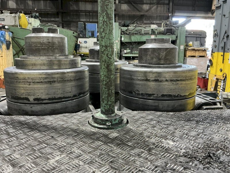 6" x 6" x 1/2" ROUNDO MODEL R-6-S HYDRAULIC ANGLE BENDING ROLL, WITH EXTRA TOOLING: YOBRO #26375