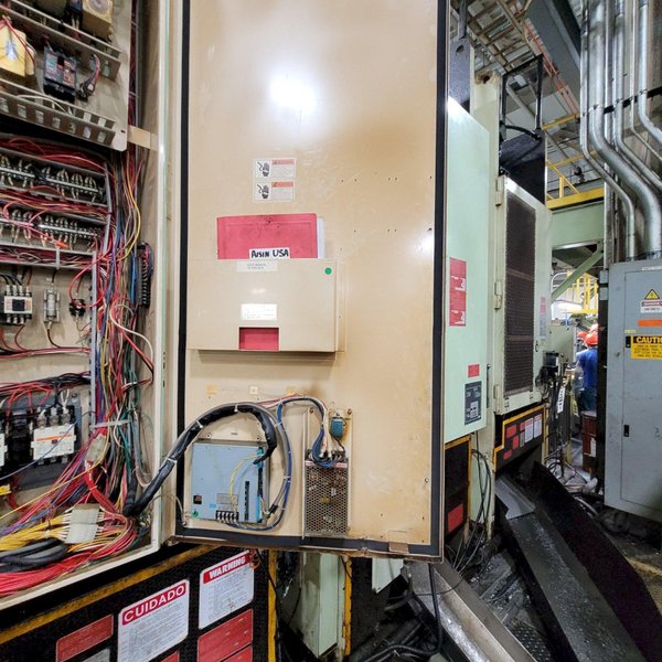 220 TON AIDA MODEL #NC1-200(2) GAP FRAME PRESS, WITH 9.84" STROKE: STOCK #22203