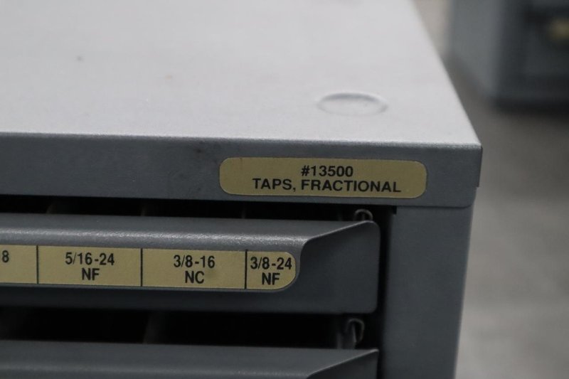 Huot Drill Index, Fractional Taps - 3 Drawer- Auction Item