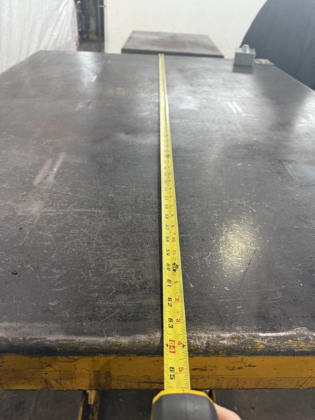 6,000 LB X 48" X 64" ECOA MODEL HLT HYDRAULIC LIFT TABLE. STOCK # 1009124