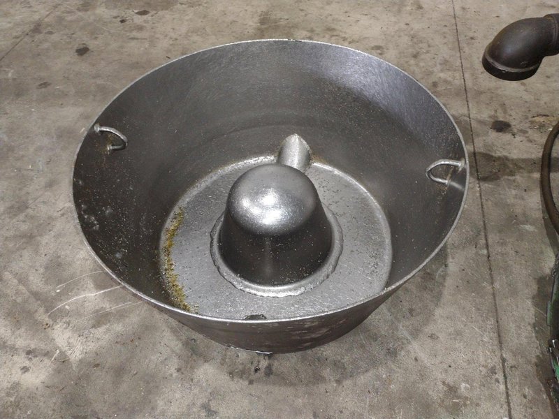 30" BARRETT MODEL #1100E MOTORIZED CHIP SPINNER / WRINGER w/ (2) CHIP PANS: STOCK #23373