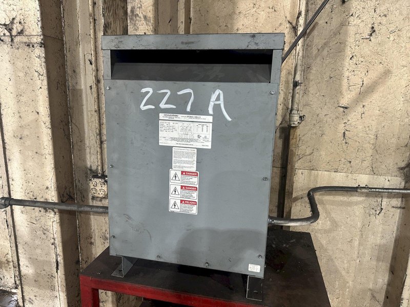 30 KVA POWERTRAN TRANSFORMER, 480 / 240 VOLT: STOCK #23171