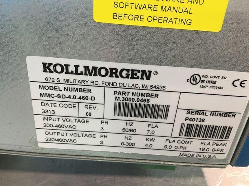 Kollmorgen  Servo Drive  - Mmc-sd-4.0-460-d