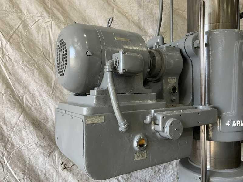 4' X 15" CARLTON RADIAL ARM DRILL. STOCK #0989825