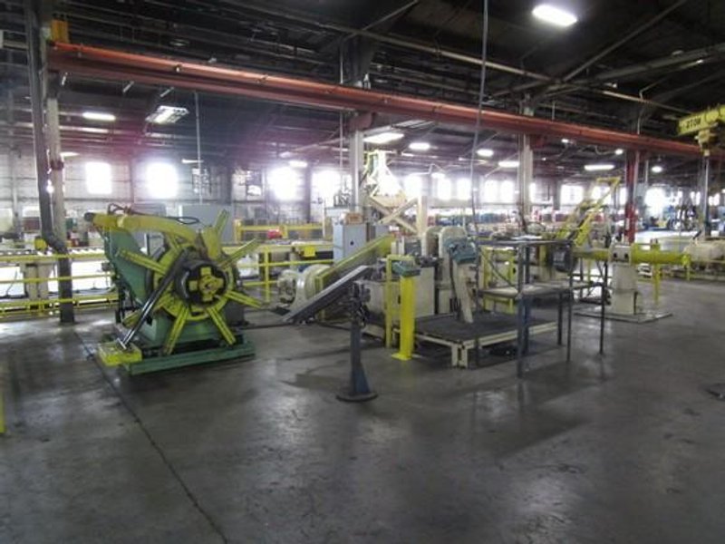 6" WIDE X .040" - .250" COIL TO COIL EDGING LINE. STOCK # 0984026