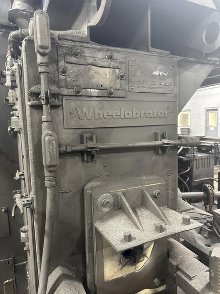 6" X (2) 15 HP WHEEL WHEELABRATOR "SKEW ROLL PIPE &amp; BAR" SHOT BLAST BLASTER SYSTEM: STOCK #20002