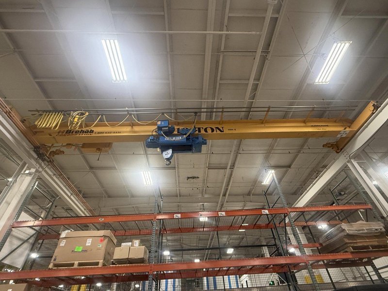 10 TON x 35' WIDE X 180' LONG BREHOB SHAW BOX TOP RUNNING BRIDGE CRANE SYSTEM : YOBRO 25774
