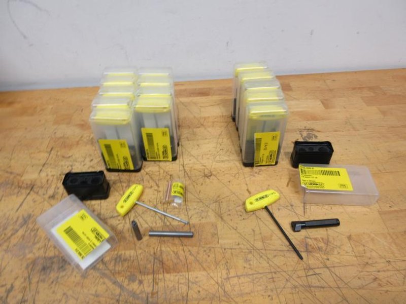 PH Horn (11pcs) M328.0909.01A Carbide 3/8" Shank Milling Cutter Holder **Shortened Shank**, (6pcs) BU105.0500.01 Type 105 Insert Boring Bar Holders **New**- Auction Item