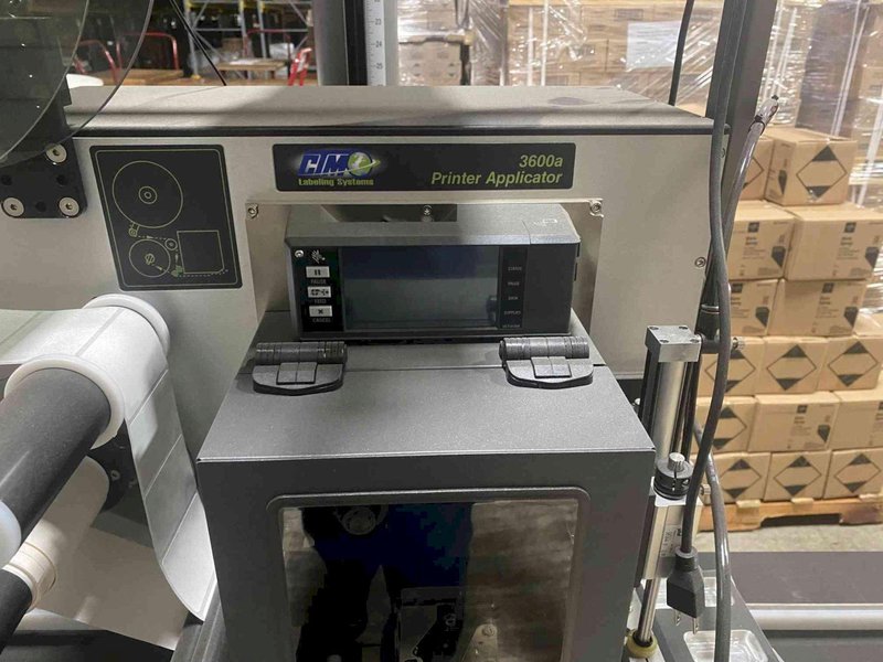 CTM 3600A Labeling System with 16″ x 8′ Conveyor, 2021 – Never Used