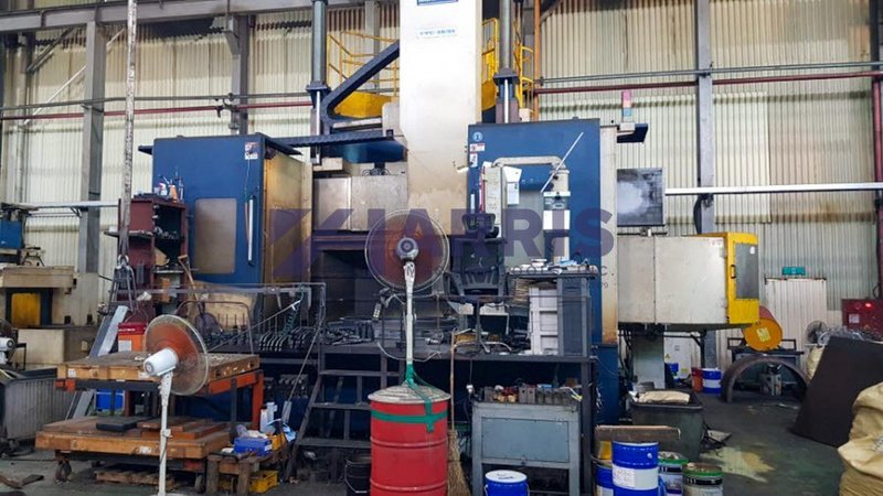 78" HNK HIGH COLUMN CNC VERTICAL BORING MILL WITH 78" TURNING HEIGHT, LIVE MILLING, FANUC 32i, 2014