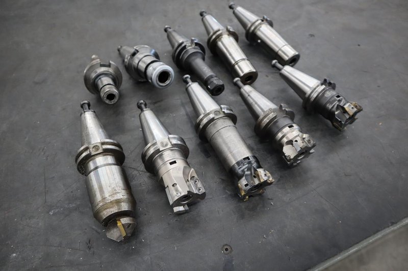 CT40 Taper Tool Holders, Assorted Collet Holders and Insert Milling Cutters- Auction Item