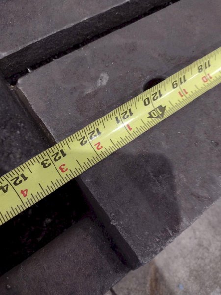 138" X 30" X 6.25" T-SLOTTED LAYOUT PLATE / TABLE: STOCK #23626