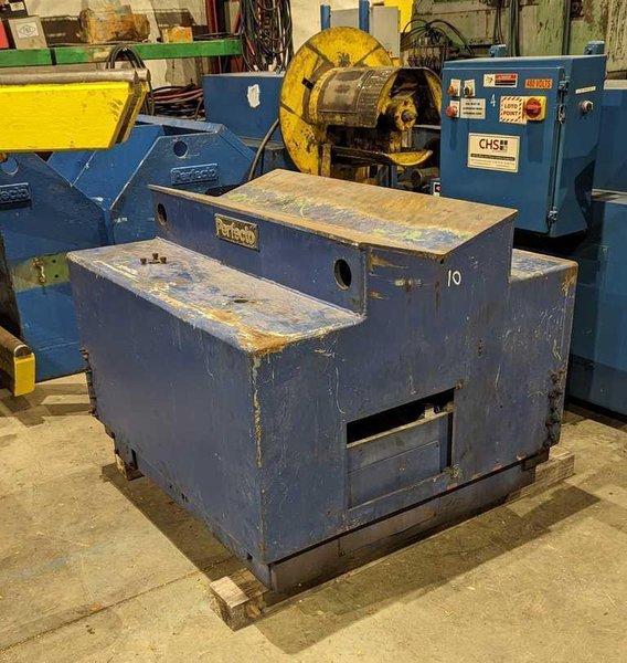 30,000# X 48" PERFECTO UNCOILER WITH COIL CAR &amp; HOLD DOWN  STOCK #3646