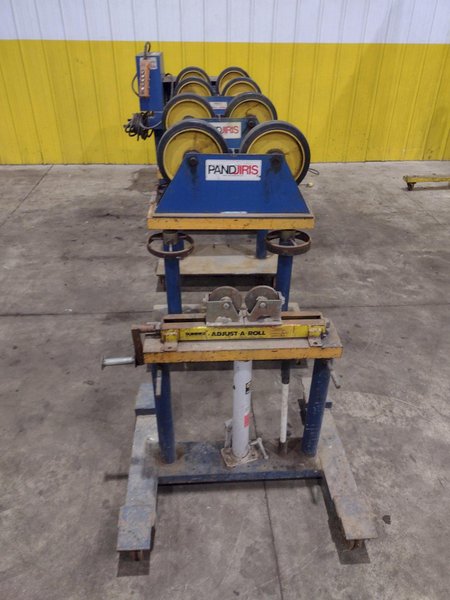 6,000 LB PANDJIRIS MODEL PIPER 3 TANK TURNING ROLLS, DRIVE &amp; IDLERS, 110V : YOBRO 24750
