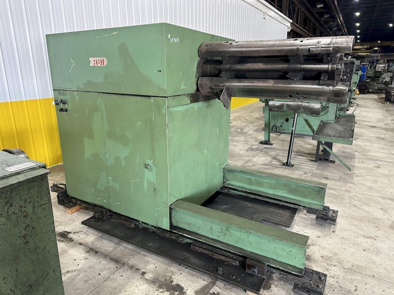 20,000 LB X 48" RED BUD RBI MODEL #RM48-20S COIL REEL UNCOILER &amp; CAR: STOCK #19764