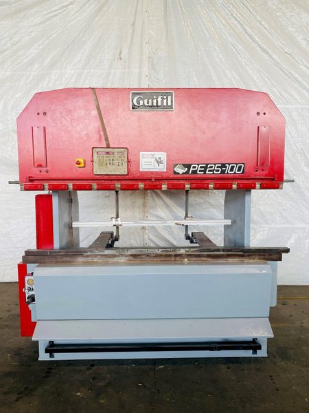 110 TON X 100" GUIFIL PE-25-100 CNC UP-ACTING HYDRAULIC PRESS BRAKE. STOCK # 1060221