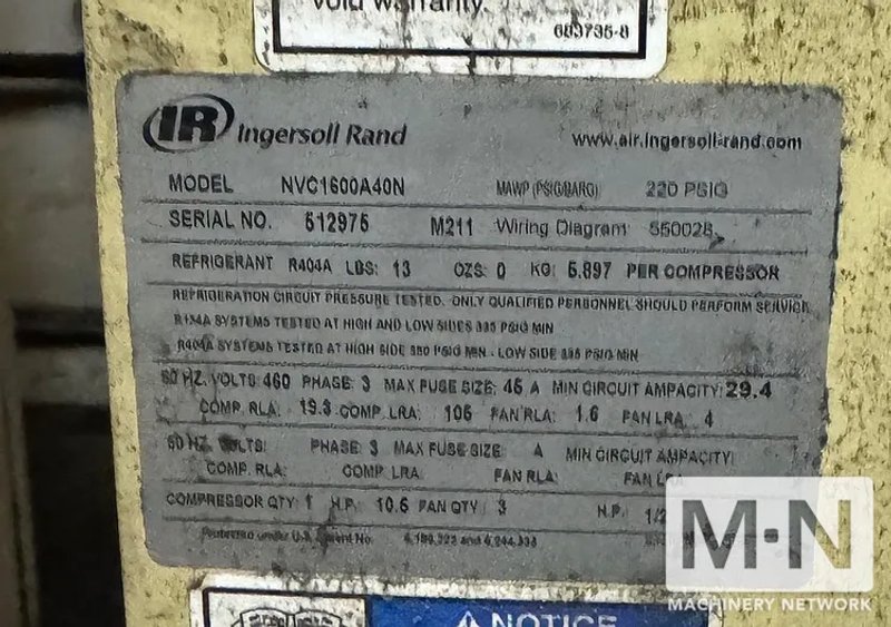 150 HP Ingersoll-Rand R110ne Vari-Speed, Rotary Screw Air Compressor with Dryer