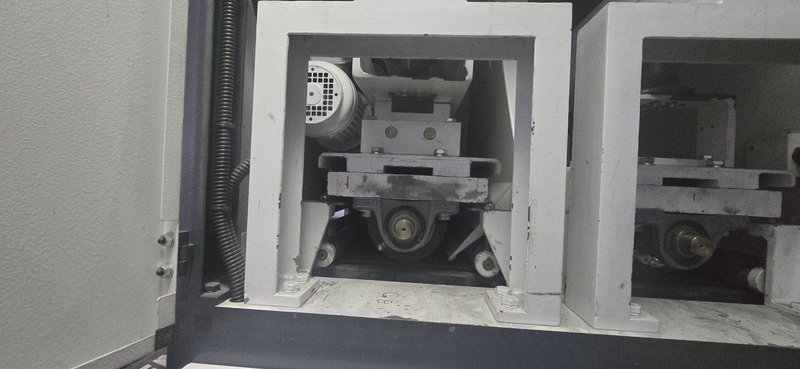 Timesavers 1221-02-44 Dual-Drum Deburring Machine, 2014